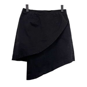 Finders Keepers black asymmetric mini skirt
